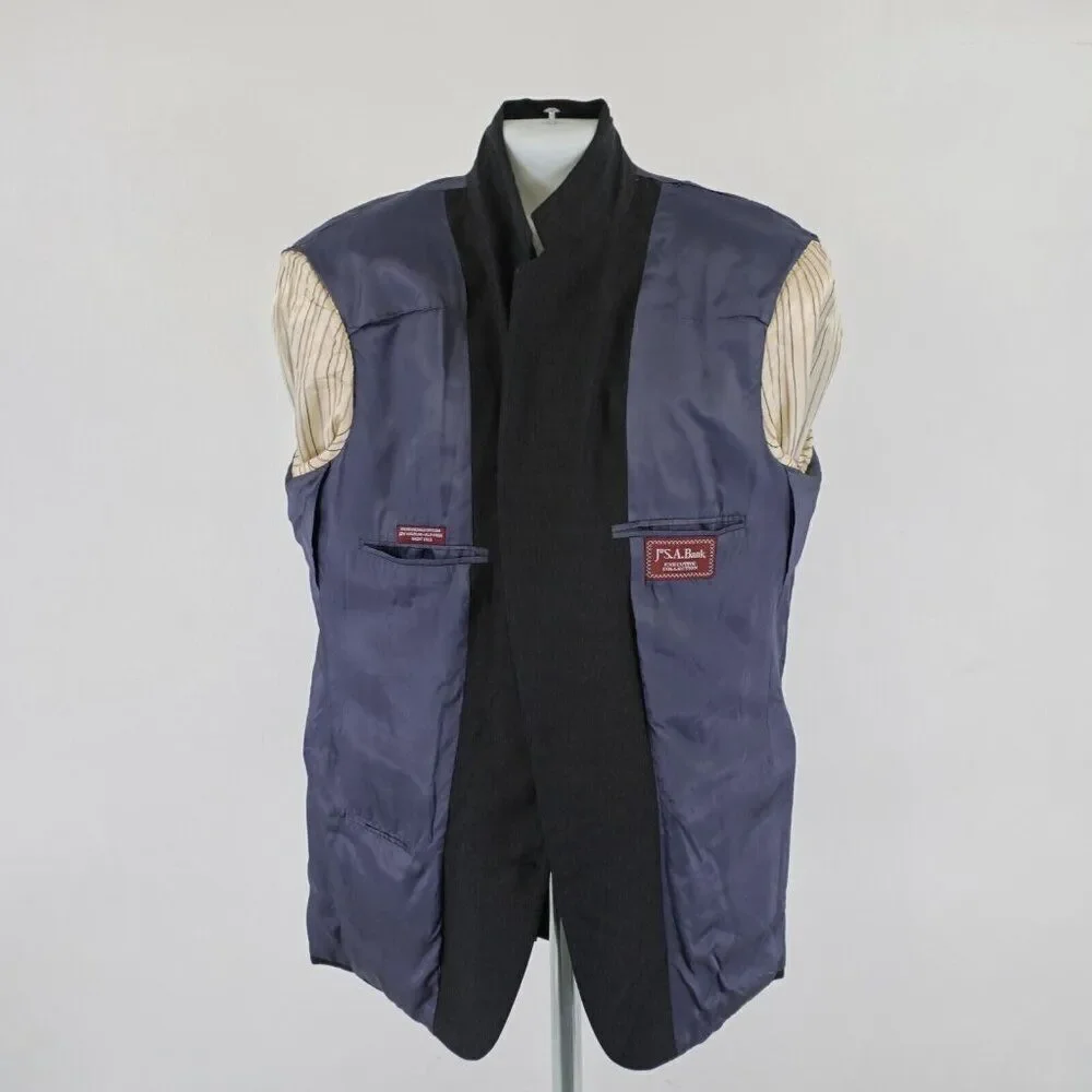 Jos A Bank Executive Collection Gray Wool Blazer 42R 2‎ Button